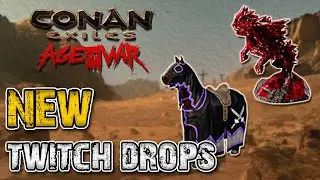 🌟Conan Exiles - Rocknose Figurine and Midnight Caparison - Twitch Drop - Age Of War Chapter 1🧭