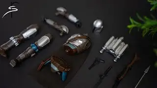 1/12 The Mandalorian Beskar Armor (Silver Coating Ver.) | Star Wars | ASMR | Speed build