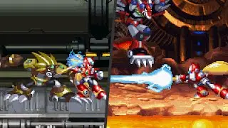 Raijingeki Against Slash Beast & Magma Dragoon - Mega Man X4 TAS