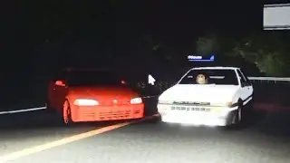 Gray's AE86 VS Wenda's EG6 Civic Initial D Drift Skills In Midnight Racing: Tokyo
