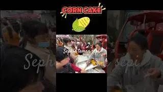 Sichuan market China. selling corn cake. #food #travel #walkthrough #eating