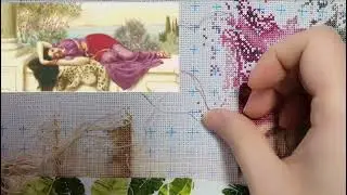 Flosstube #24/stitch with me/Dolce  Far Niente-Godward