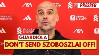 Dominik Szoboszlai SHOULDN'T have been sent off! | Pep Guardiola Press Conference