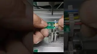5 wire joint soldering one time on PCB board by automatic soldering machine