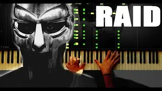 Madvillain - Raid - Slow Easy Piano Tutorial