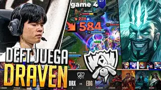 DEFT JUEGA DRAVEN PARA SALVAR CUARTOS // DRX vs EDG Highlights