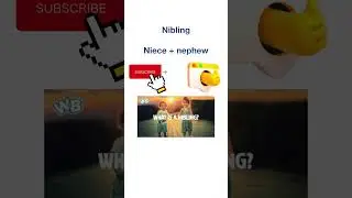 Nibling means bond of niece & nephew mean #howtospeakenglish ​⁠ #vocabulary@H2sev