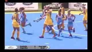 Gol de Giselle Juarez - 6 Naciones NZL - Argentina 3 - Australia 0