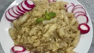 اللوبيا/ الفاصوليا الصفراء مع البرغل