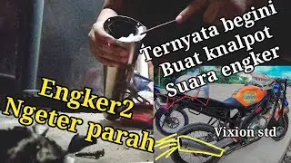 CARA BUAT SUARA KNALPOT JADI ENGKER DI MOTOR STD MUDAH BANGET