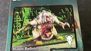 Kings of War Ratkin Mutant Ratfiend by Mantic Games, unboxing.