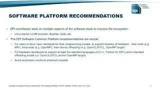 EPI Codesign Common Platform