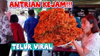 ANTRI PANJANG DI JAM MAKAN SIANG KARENA TELUR VIRAL HARGA PELAJAR!!!