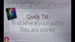Finding what disks your MOTU DP sound files are stored on