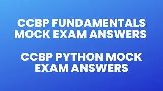 CCBP Fundamentals Mock Exam Answers | CCBP Python Mock Exam Answers | CCBP 2.0 | Coding Solutions