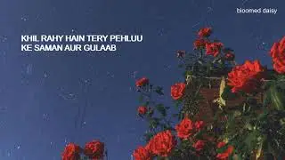 DASHT E TANHAII|| MEESHA SHAFI||LYRICAL VIDEO||BLOOMED DAISY