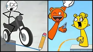 Draw Bridge Puzzle VS Stick Punki Weegoon- All Levels SpeedRun Gameplay