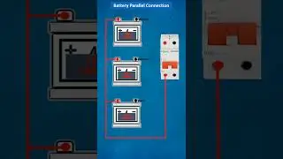 Battery parallel Connection #shorts #electrical
