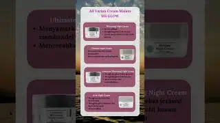 Ms Glow Night Cream #msglow #nightcream