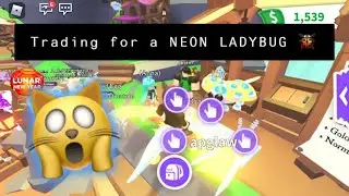 Trading for a NEON LADYBUG in Adopt Me!