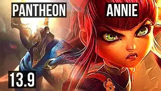 PANTH vs ANNIE (MID) | 3.2M mastery, 4/0/3 | KR Master | 13.9
