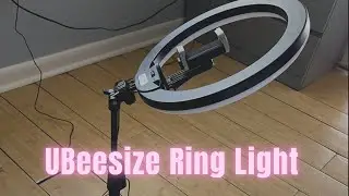 UBeesize Ring Light with  Selfie Stick Tripod Review, Setup | LED Ring Light