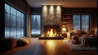 Cozy Warm Ambience 🔥 Fireplace Crackle Sounds for Deep Sleep