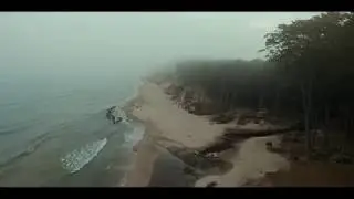 Misty Beach - Very short drone footage (Phantom 3 4K)