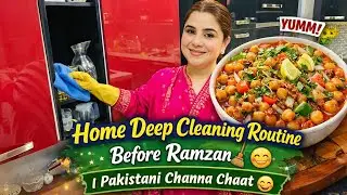 Home Deep Cleaning Routine Before Ramzan 🧹 | Pakistani Channa Chaat 😋 @Afshanyasirvlog 