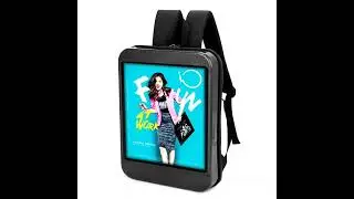 LCD screen backpack  can play video portable advertising backpack