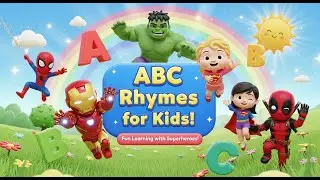 &ldquo;ABC Rhymes for Kids | Learn A to Z with Superheroes | Fun Alphabet Songs&rdquo;#spiderman #hulk #deadpool