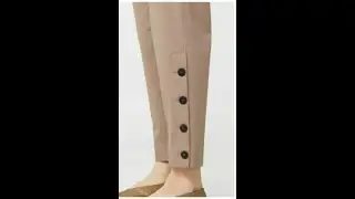 Designing trouser cutting and stitching || How to sew Designing trouser with Buttons