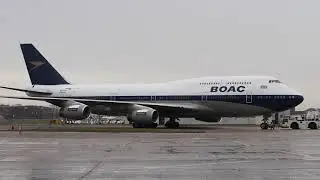 BOAC LIVERY ARRIVES BACK AT HEATHROW