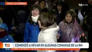 Comenzó a nevar en comunas de la Región Metropolitana: ¿Dónde caerá nieve?