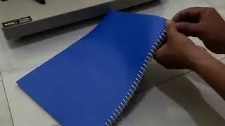How to use spiral binding machine and how to make a spiral book | spiral binding kaise karte