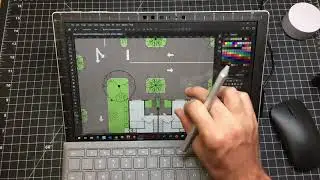 Surface Pro Landscape Design Plan Rendering Timelapse