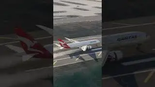 Драматическая посадка Boeing 777 авиакомпании Qantas в Инчхоне! ✈️