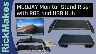 Подставка для монитора MOOJAY с RGB-подсветкой и USB-концентратором