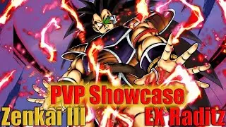 F2P Zenkai III EX Raditz Showcase in PVP Rating Match Dragon Ball Legends
