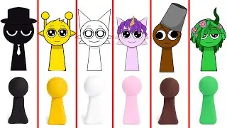 Incredibox Sprunki ASMR - RAINBOW Clay Mixing with Wenda, Brud, Pinki, Wenda, Green| Satisfying ASMR