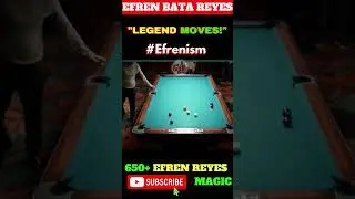 🎯 I WISH EVERY POOL LOVER COULD WATCH THIS! |  Efren Bata Reyes #shorts