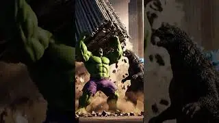 Hulk Saves Godzilla from Falling Building! 😱 Epic Monster Rescue Animation! 🦖🏢