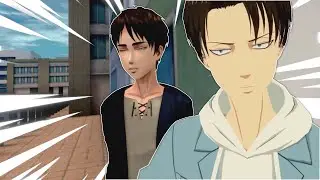 EREN E LEVI VÃO PARA O BOKU NO HERO (AOT VR)