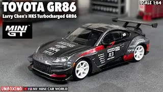 『MY MINI CAR WORLD』UNBOXING MINI GT 1/64 TOYOTA GR86 “Larry Chen’s HKS Turbocharged GR86