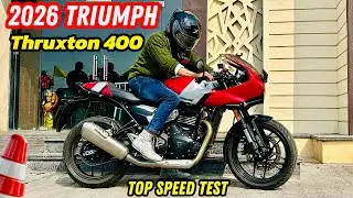 2026 Triumph Thruxton 400 Full Acceleration Test 🚀 1st&ndash;6th Gear + Top Speed🔥