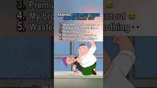 Ranking Savagest Peter Griffin Family Guy 😳 #familyguy