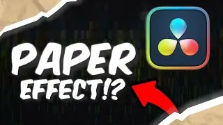 Edit Animated Text PAPER EFFECT in 40 seconds! (Davinci Resolve 19)