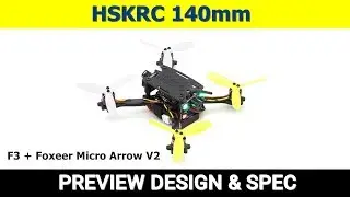 HSKRC 140mm Wheelbase RC FPV Racing Drone PNP With F3 15A ESC Foxeer Micro Arrow V2