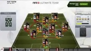 FIFA 13 Team Of The Week 10th Of April 2013 - TOTW Ultimate Team