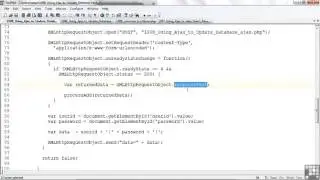 Using Ajax To Update The Database